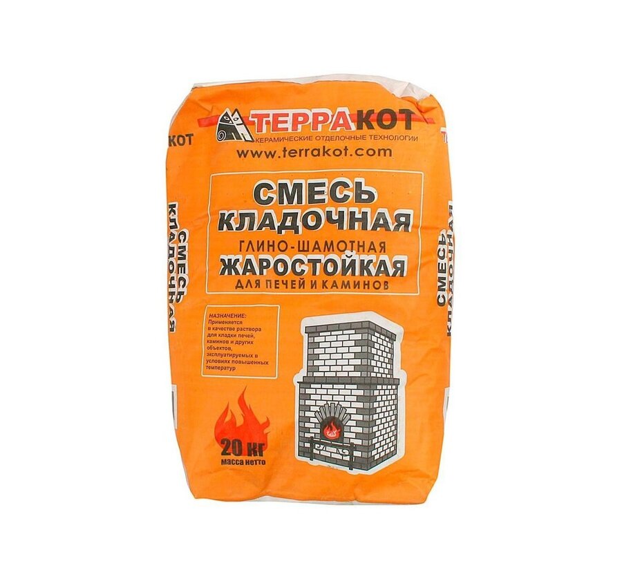 Смесь глино-шамот Терракот клад.внутр 20кг 