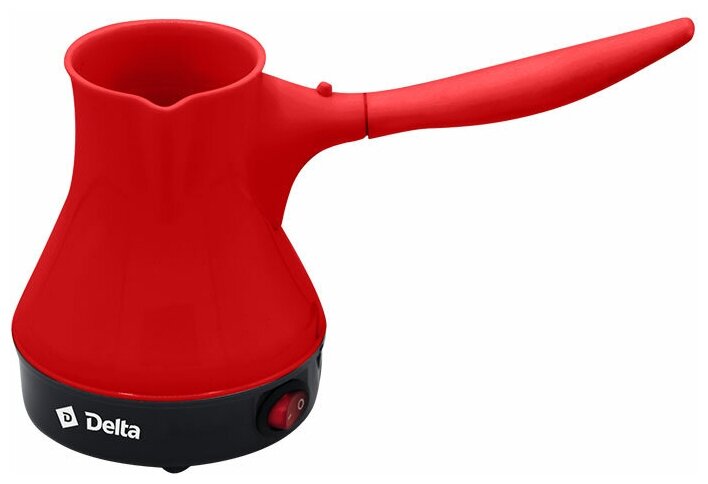 Кофеварка DELTA DL-8162 красный с черным