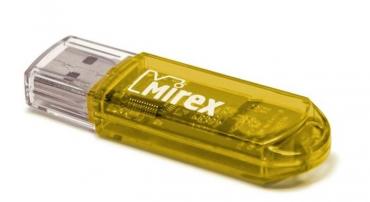 Накопитель USB2.0  16Gb MIREX  Elf, Yellow RTL