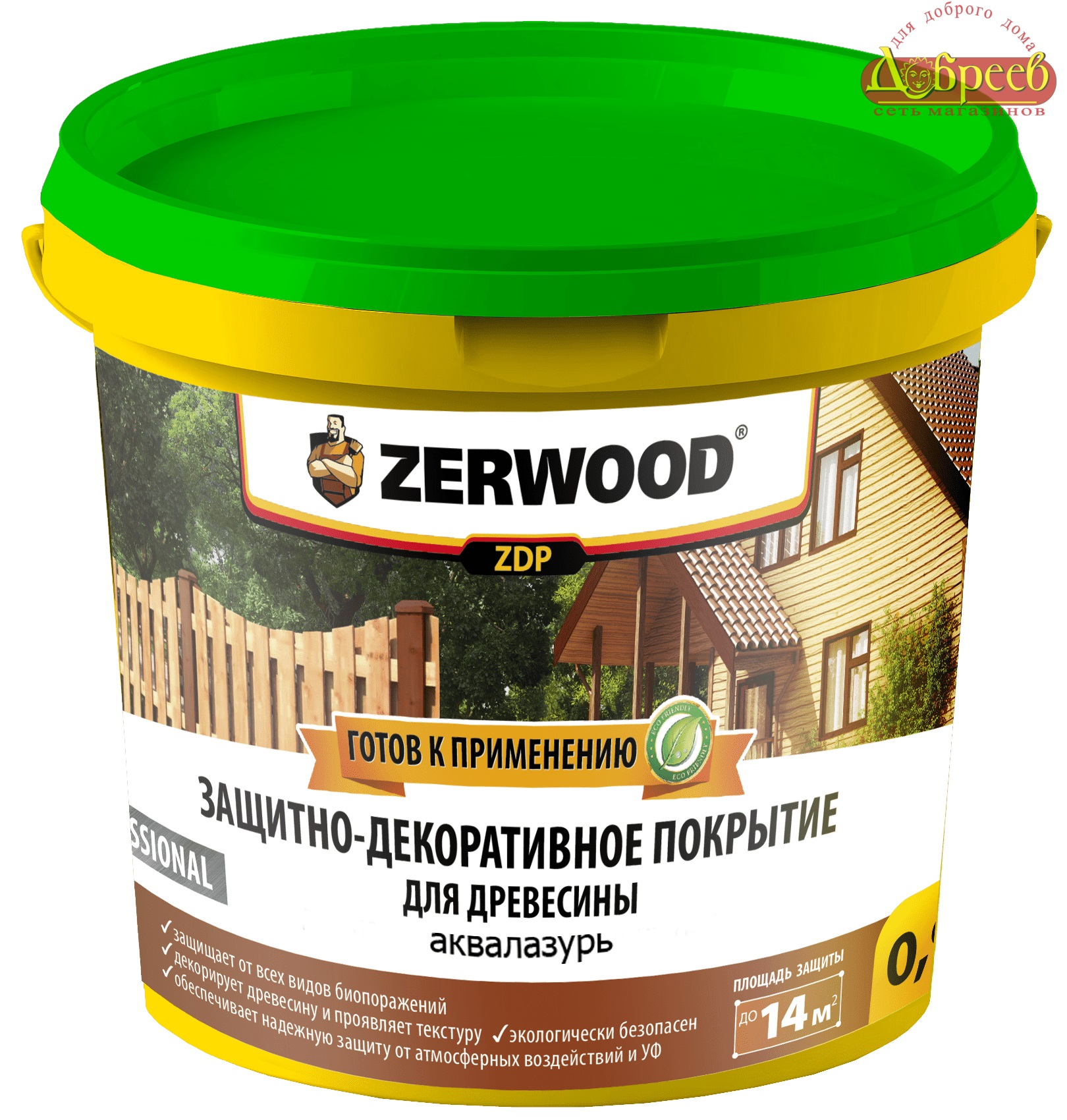 Антисептик ЗЕРВУД защит-декор.покрыт. ZDP 2,5 кг махагон