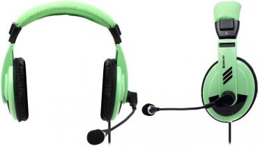 Наушники DEFENDER Gryphon 750 зеленый, кабель 2 м (с микрофоном компьютерные)