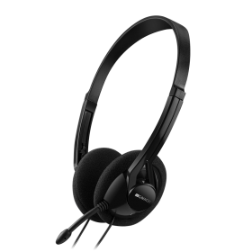 Наушники CANYON CNE-CHS01B (1.8 м, 2 - jack, с микрофоном, цвет черный)
