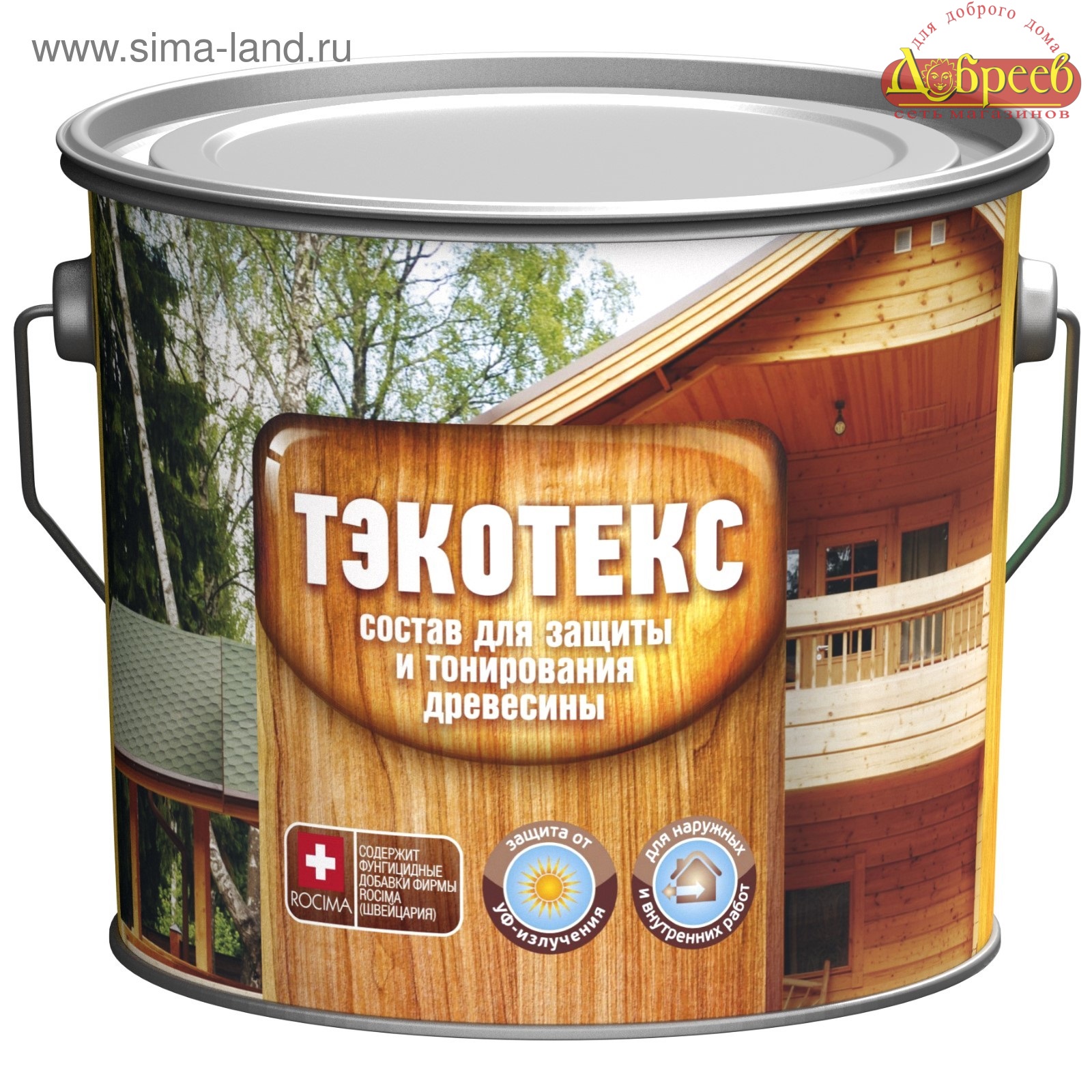 П ТЭКОТЭКС Антисептик состав для защиты и тонир. орех (2,7л)