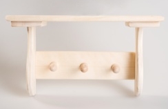Полка с вешалкой 3кр. 350*200*130