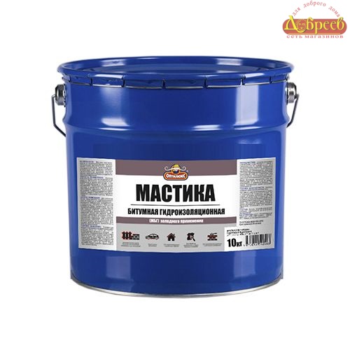 Мастика ОПТИЛЮКС битумная гидроизол МБГ (5кг)