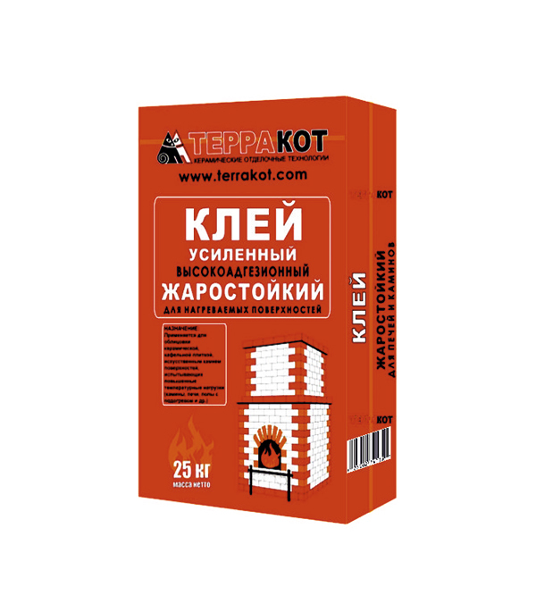 Клей Терракот усиленный жаростойкий 25кг 