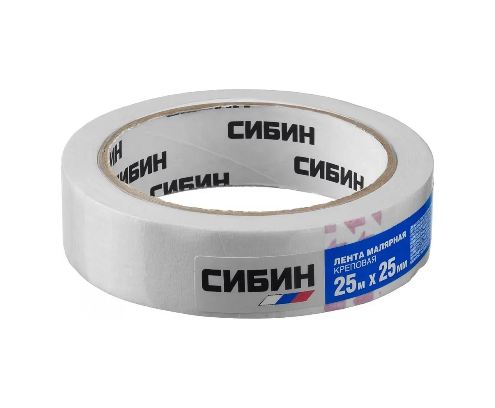 Лента СИБИН малярная креповая 25мм х 25м
