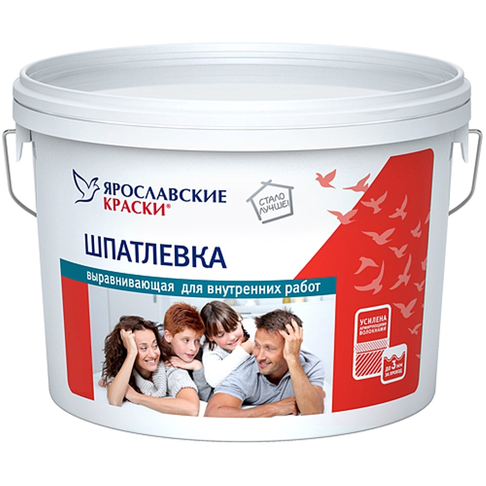 Шпатлевка выравнивающая д/внутр. работ 1,5 кг  (ведро) Яркраски