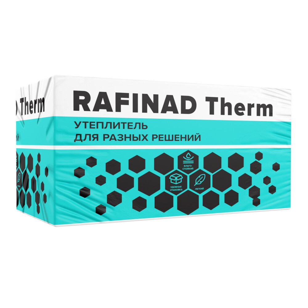 Пенополистерольная плита RAFINAD THERM ППС15 1200*600*50мм 6 шт.