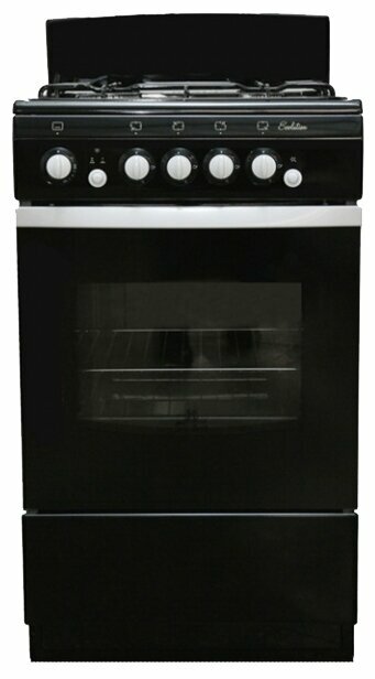 Плита газовая DELUXE 5040.36 гщ черный