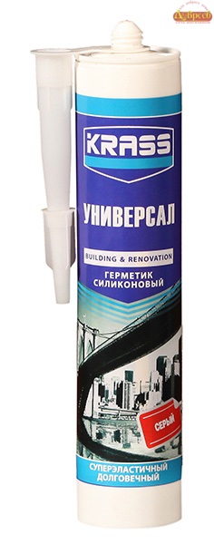 Герметик KRASS универсальный силикон. бесцв. 300 мл.