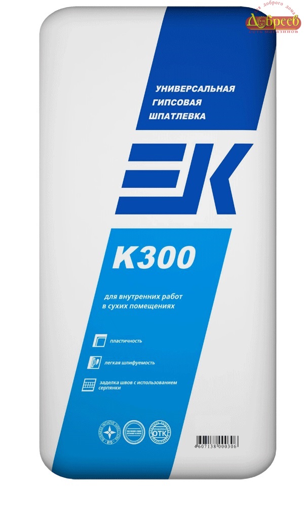 Смесь Шпаклевка финишная гипсовая ЕК-К 300 20кг 63 шт.