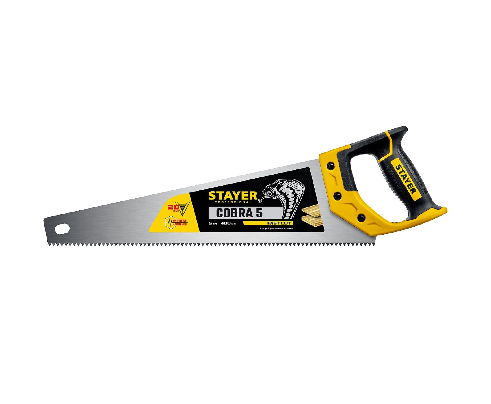 Ножовка STAYER "Cobra 5" по дер.TPI (5мм),400