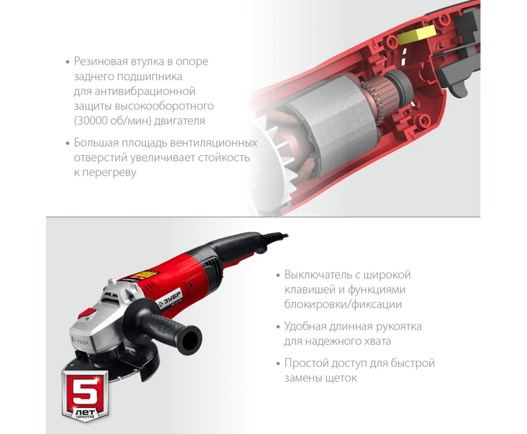 ЗУБР УШМ-150-1405, 150 мм, 1400 Вт