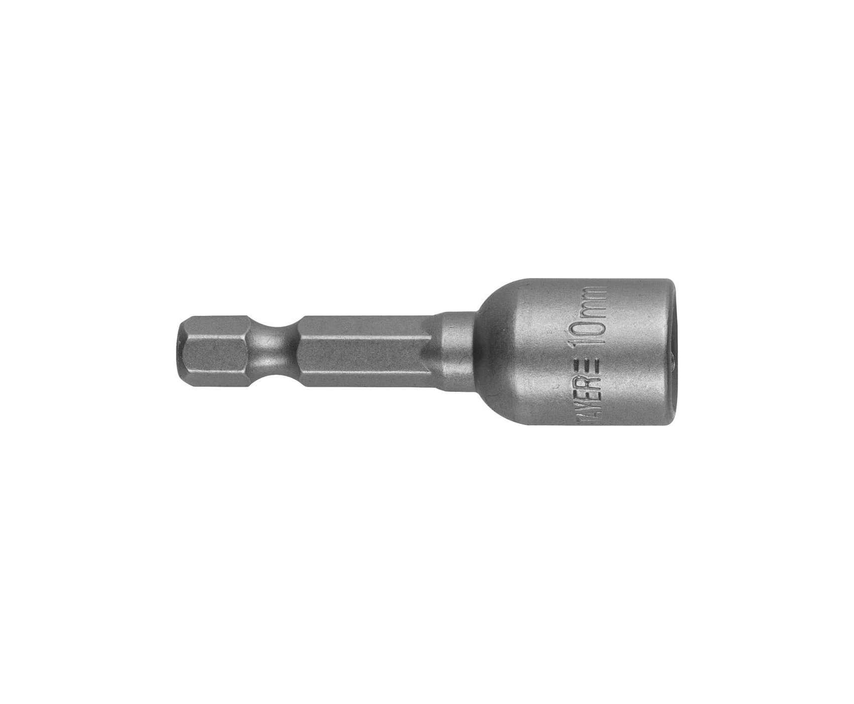 Бита STAYER PROFI с торцевой головкой 10х48,магнитная, тип хвостика Е 1/4"