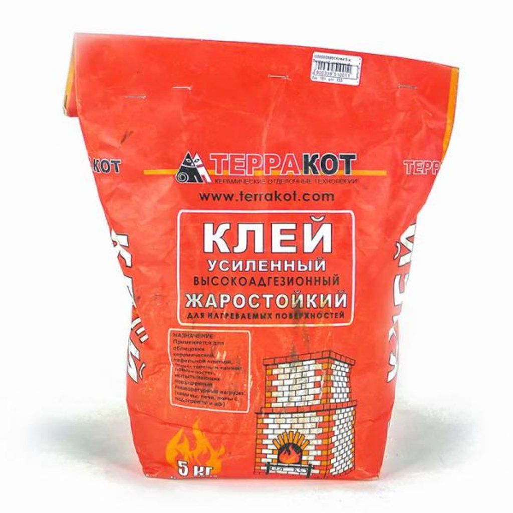 Клей Терракот усиленный жаростойкий 5кг