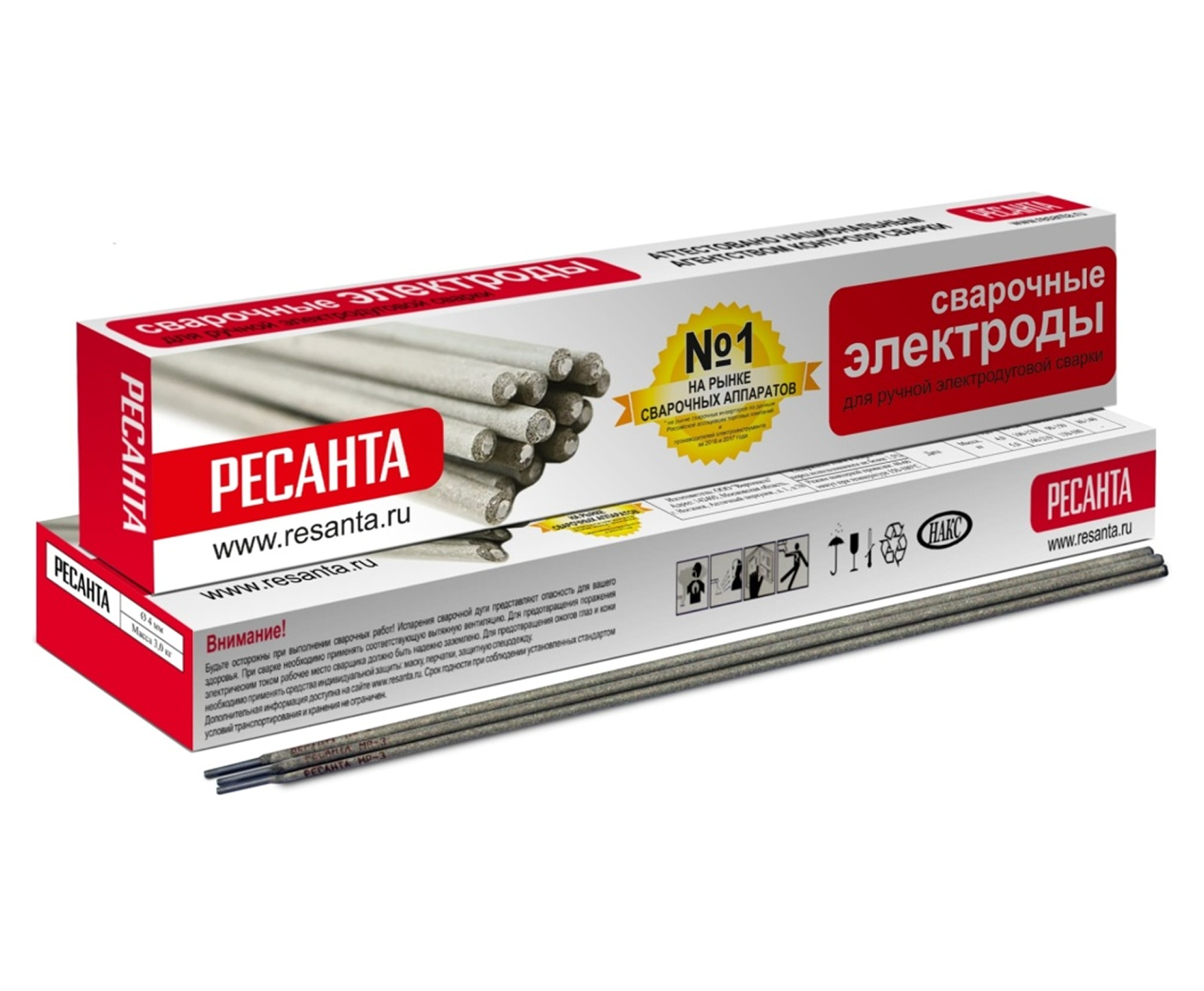 Электроды Ресанта МР-3  d 4,0 ( 3 кг)