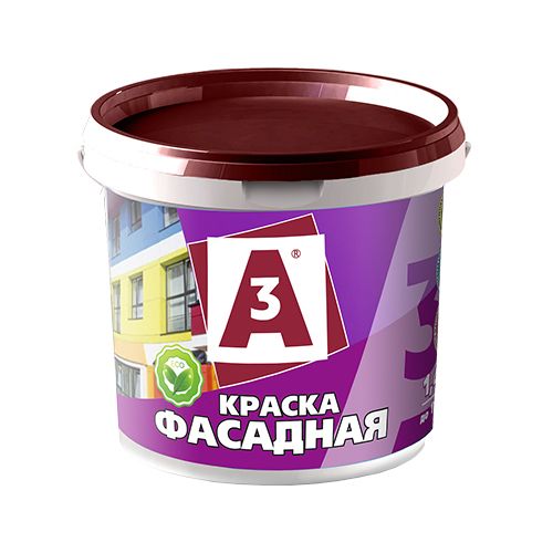 Краска ВД А3 фасадная 3кг